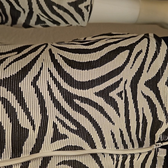 VTG RAVEL Mesh Zebra Print Double Wing Collar Zipper Shacket - Picture 5 of 9